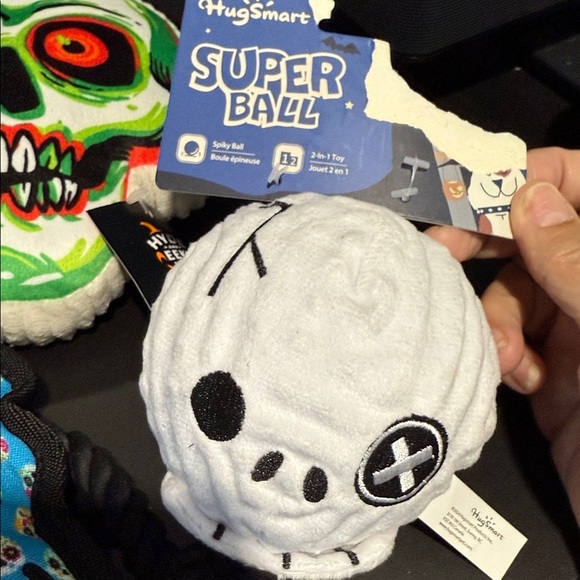 Colorful Skull Dog Toys. NWT for Halloween fun! All 3! - Picture 3 of 4